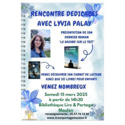 03-2025 : RENCONTRE DEDICACE BIBLIOTHEQUE MOULON
